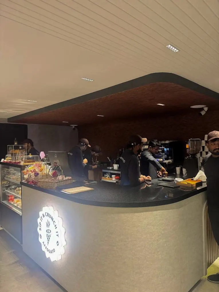 Baristas at the counter